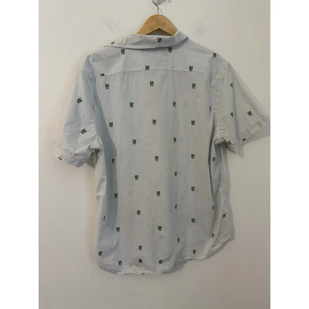 Banana Republic Men’s Shirt XL Slim Fit Short Sleeve Button-Up Cocktail EUC